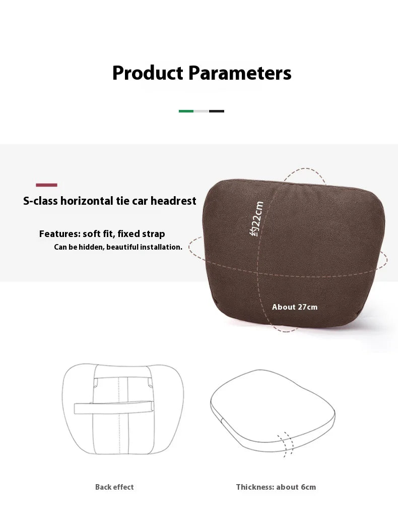 Mercedes-Benz Neck Pillow – Car Neck Support & Lumbar Rest Cushion for Comfort - ZOOMNSTORE