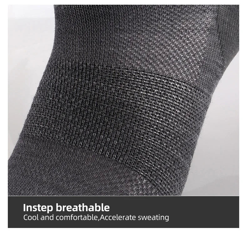Merino Wool Athletic Socks - No Show Ankle Breathable Mesh, Toe Heel Reinforcement - ZOOMNSTORE