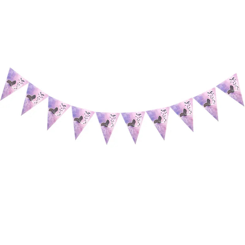 Mermaid Party Supplies Set - Disposable Plates Cups Napkins for Girls Birthday  Baby Shower - ZOOMNSTORE