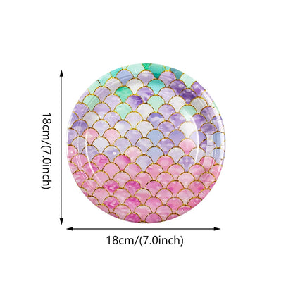 Mermaid Party Supplies Set - Disposable Plates Cups Napkins for Girls Birthday  Baby Shower - ZOOMNSTORE