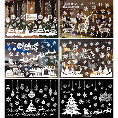 Merry Christmas Window Sticker - Holiday Home Decorations 2024-2025 - ZOOMNSTORE