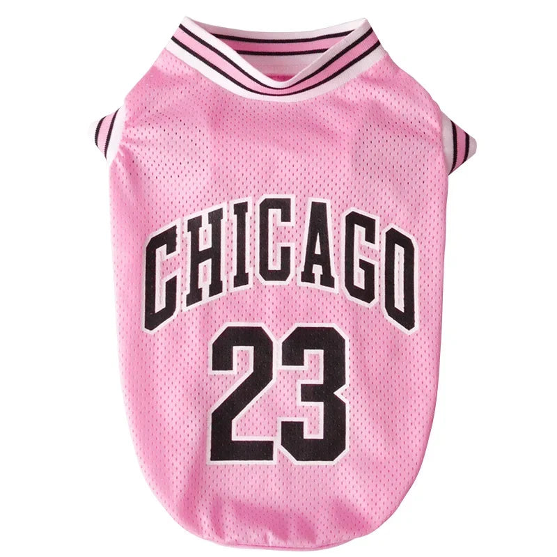 Mesh Dog Jersey - Breathable Basketball T-Shirt for Large Dogs - ZOOMNSTORE