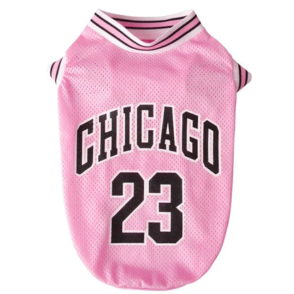 Mesh Dog Jersey - Breathable Basketball T-Shirt for Large Dogs - ZOOMNSTORE