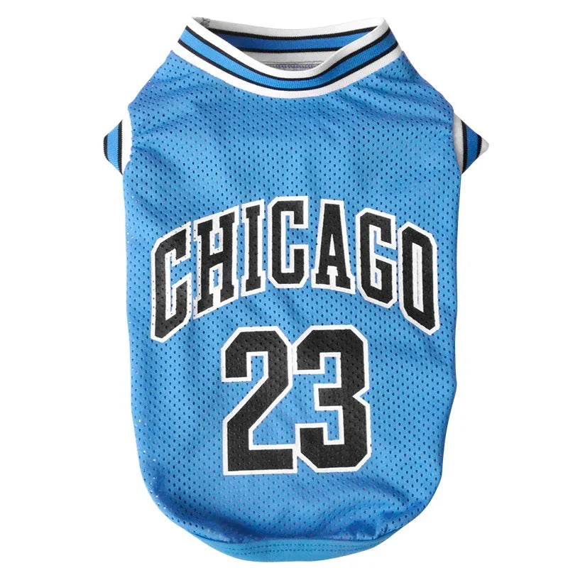 Mesh Dog Jersey - Breathable Basketball T-Shirt for Large Dogs - ZOOMNSTORE