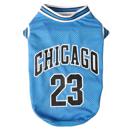 Mesh Dog Jersey - Breathable Basketball T-Shirt for Large Dogs - ZOOMNSTORE