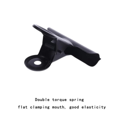 5PCS Metal Paper Clip 20 29 39 50 63 75 90mm Foldback Metal Binder Clips Black Grip Clamps Paper Document Office School Statione - ZOOMNSTORE