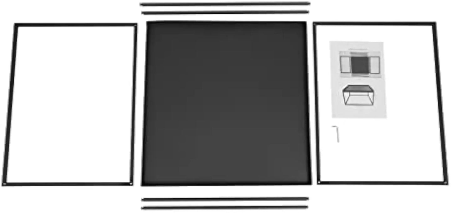 Metal End Table - Modern Black Square Side Table | Durable Steel, Scratch Resistant - ZOOMNSTORE