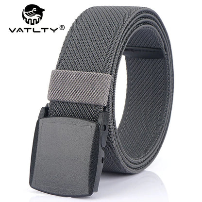 Metal Free Elastic Belt - Strong Stretch Nylon Quick Release Buckle | Unisex Tactical Outdoor - ZOOMNSTORE