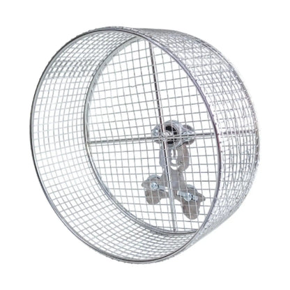 Metal Hamster Exercise Wheel - Silent Running Wire Mesh Wheel for Small Animals - ZOOMNSTORE