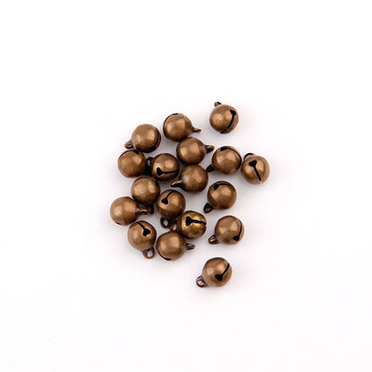 Bronze Metal Jingle Bells - Loose Beads for Festival Christmas Tree DIY Crafts - ZOOMNSTORE