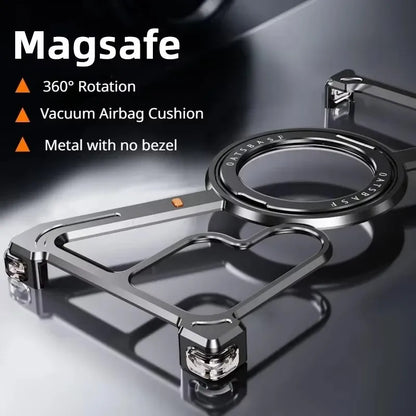 Metal MagSafe Z Shape Phone Case for Samsung Galaxy S24S25 Ultra - 360 Rotating Bracket Cover - ZOOMNSTORE