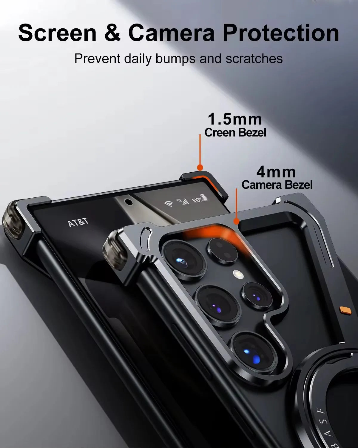 Metal MagSafe Z Shape Phone Case for Samsung Galaxy S24S25 Ultra - 360 Rotating Bracket Cover - ZOOMNSTORE