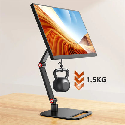 Metal Monitor Holder - Adjustable VESA Mount Bracket for 14 to 24 Inch Monitors - ZOOMNSTORE