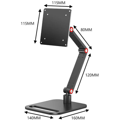 Metal Monitor Holder - Adjustable VESA Mount Bracket for 14 to 24 Inch Monitors - ZOOMNSTORE