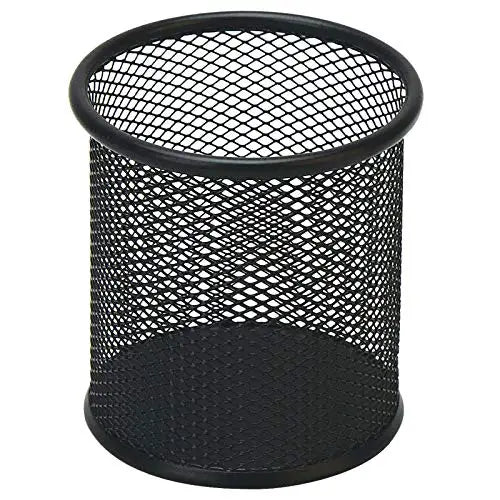 Metal Pen Holder - Black Mesh Pencil Case & Desk Organizer for Office - ZOOMNSTORE