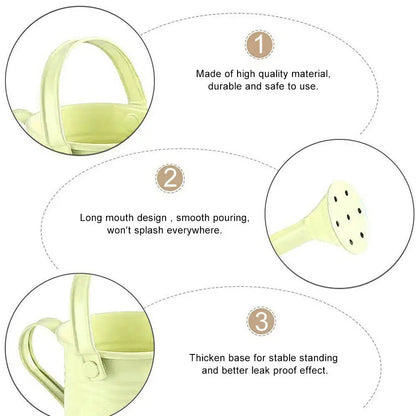 Metal Watering Can – Large Capacity Garden Pot With Smooth Pouring Spout - ZOOMNSTORE