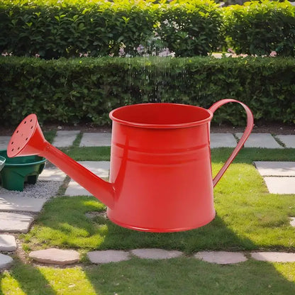 Metal Watering Can 1 Liter - Zinc Plated Outdoor Garden Can for Accurate Indoor Plant Watering - ZOOMNSTORE
