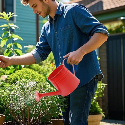Metal Watering Can 1 Liter - Zinc Plated Outdoor Garden Can for Accurate Indoor Plant Watering - ZOOMNSTORE