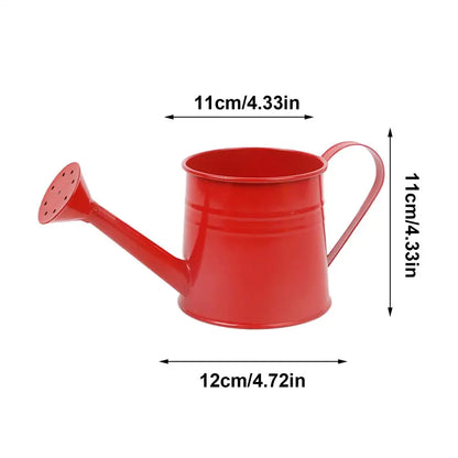 Metal Watering Can 1 Liter - Zinc Plated Outdoor Garden Can for Accurate Indoor Plant Watering - ZOOMNSTORE