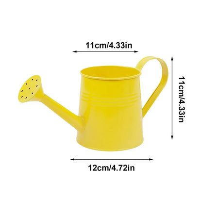 Metal Watering Can 1 Liter - Zinc Plated Outdoor Garden Can for Accurate Indoor Plant Watering - ZOOMNSTORE