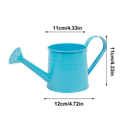 Metal Watering Can 1 Liter - Zinc Plated Outdoor Garden Can for Accurate Indoor Plant Watering - ZOOMNSTORE
