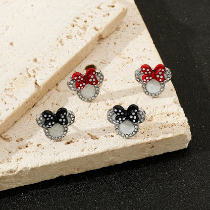 Mickey  Minnie Mouse Earrings - Cute Cartoon Jewelry for Girls - ZOOMNSTORE