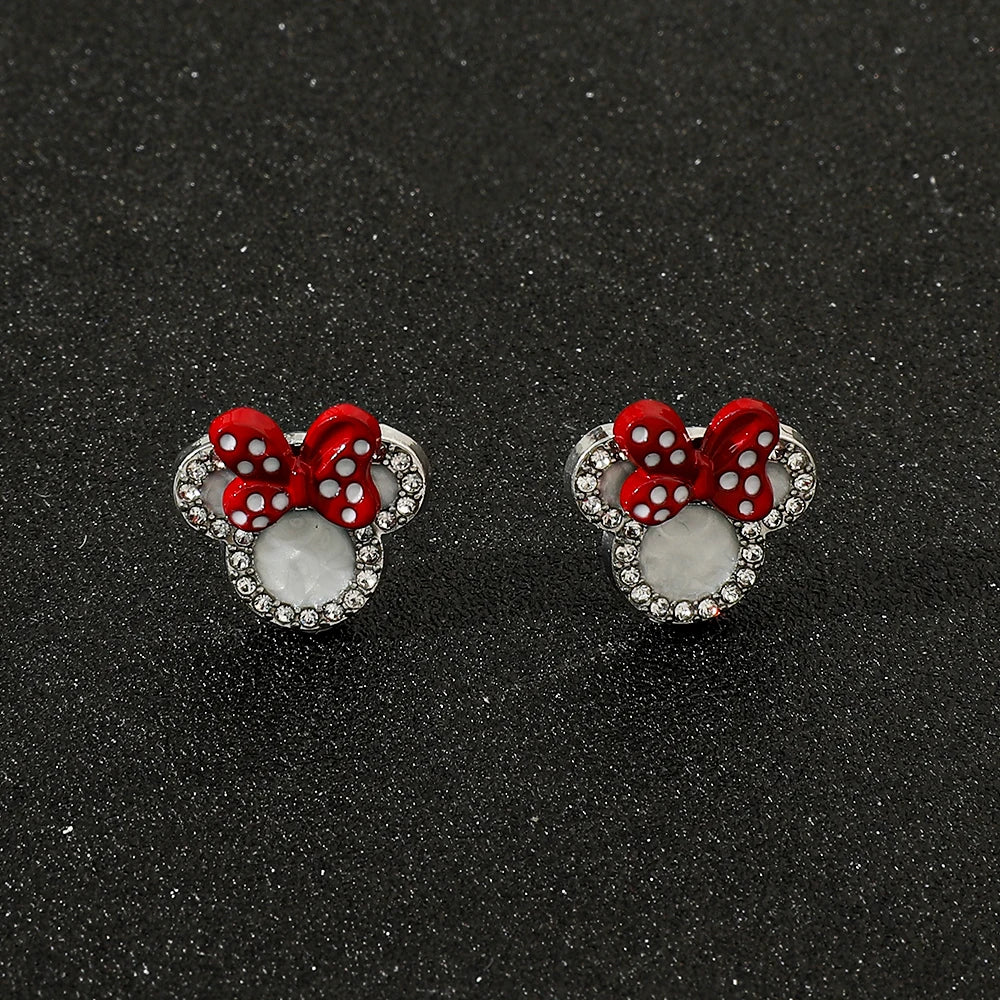 Mickey  Minnie Mouse Earrings - Cute Cartoon Jewelry for Girls - ZOOMNSTORE