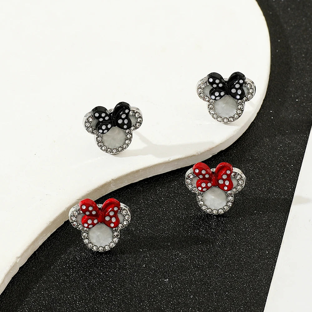 Mickey  Minnie Mouse Earrings - Cute Cartoon Jewelry for Girls - ZOOMNSTORE