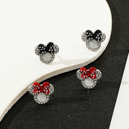 Mickey  Minnie Mouse Earrings - Cute Cartoon Jewelry for Girls - ZOOMNSTORE