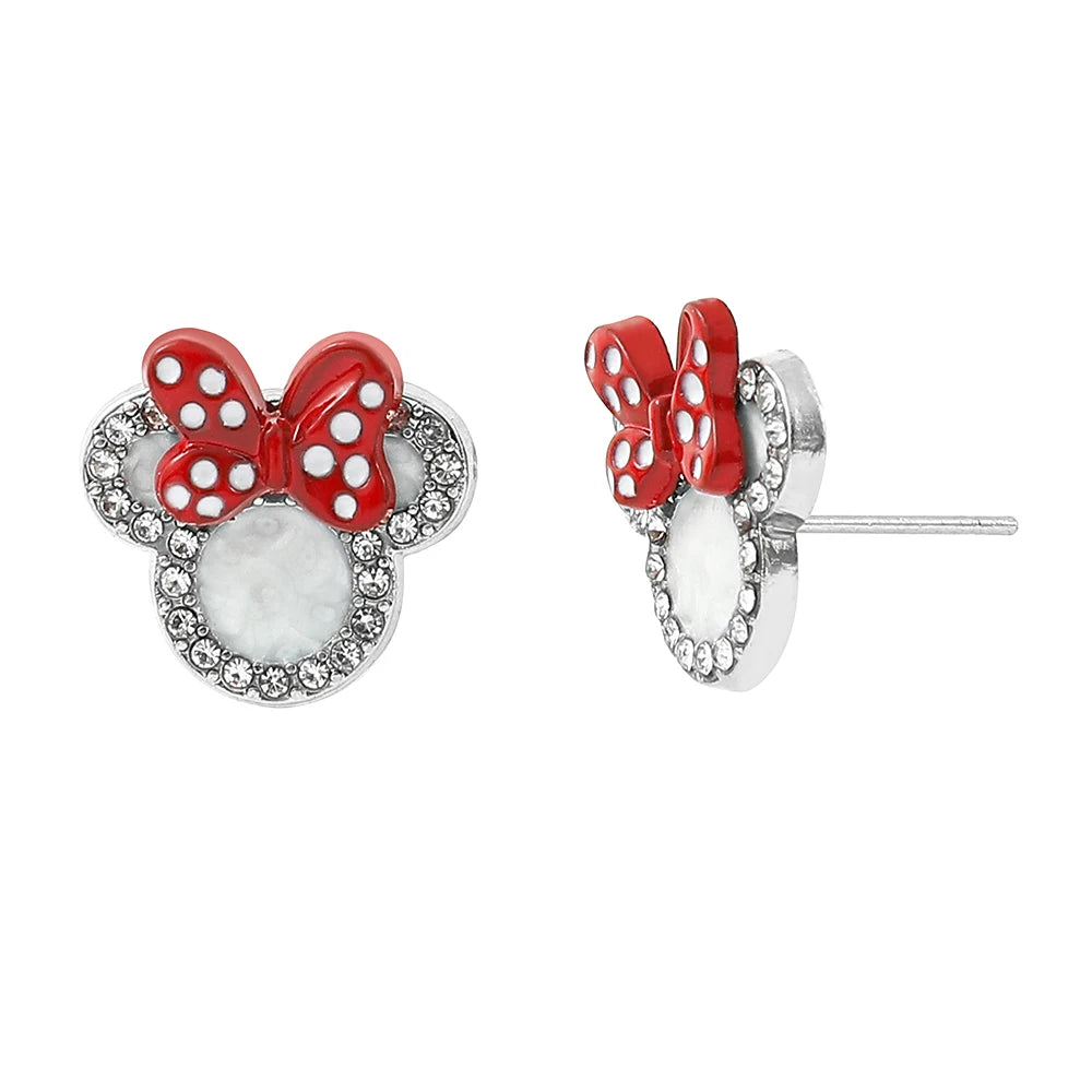 Mickey  Minnie Mouse Earrings - Cute Cartoon Jewelry for Girls - ZOOMNSTORE