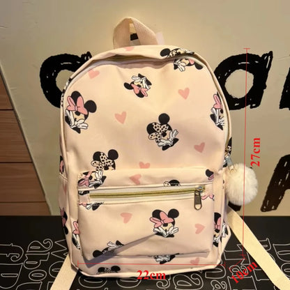 Disney Mickey  Minnie Fashion Backpack - Large Capacity Canvas School Bag for Boys  Girls - ZOOMNSTORE