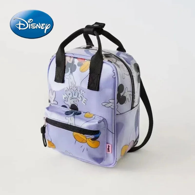 Disney Mickey  Minnie Fashion Backpack - Large Capacity Canvas School Bag for Boys  Girls - ZOOMNSTORE