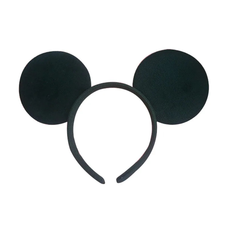 Disney Mickey Mouse Ear Headband Amusement Park Hair Hoop Fish Scale Sequin Mesh Party Headwear Girl Toy Birthday - ZOOMNSTORE
