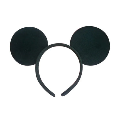 Disney Mickey Mouse Ear Headband Amusement Park Hair Hoop Fish Scale Sequin Mesh Party Headwear Girl Toy Birthday - ZOOMNSTORE
