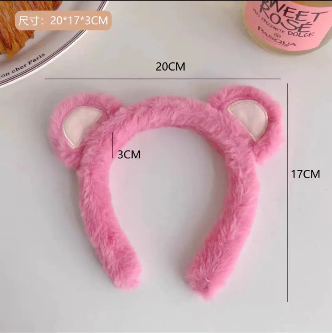 Disney Mickey Mouse Ear Headband Amusement Park Hair Hoop Fish Scale Sequin Mesh Party Headwear Girl Toy Birthday - ZOOMNSTORE