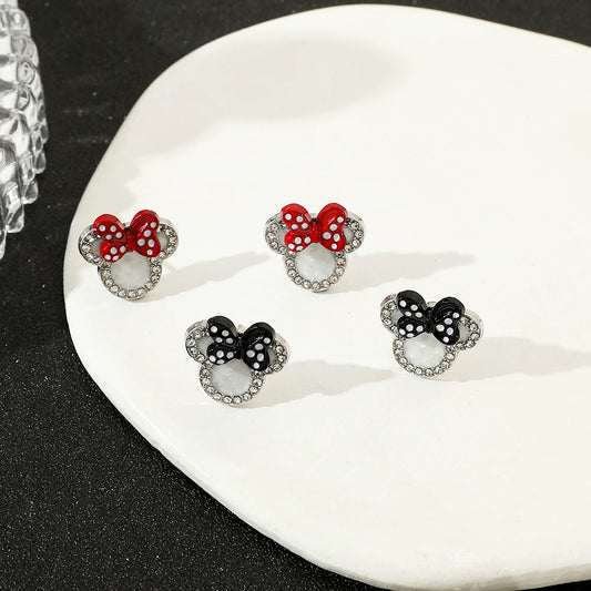 Mickey  Minnie Mouse Earrings - Cute Cartoon Jewelry for Girls - ZOOMNSTORE