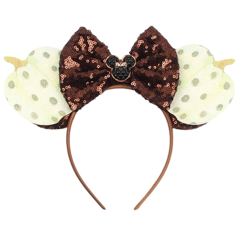 Mickey Mouse Ears Headband - Sequin Hair Bow for Halloween Festival and Cosplay - ZOOMNSTORE