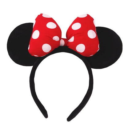 Mickey Mouse Ears Headband - Sequin Hair Bow for Halloween Festival and Cosplay - ZOOMNSTORE