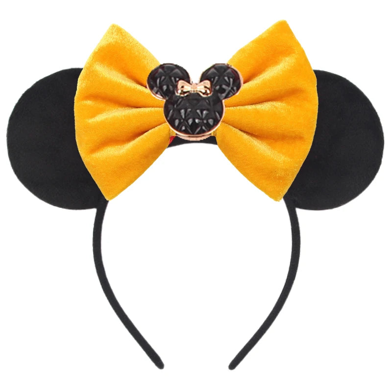 Mickey Mouse Ears Headband - Sequin Hair Bow for Halloween Festival and Cosplay - ZOOMNSTORE