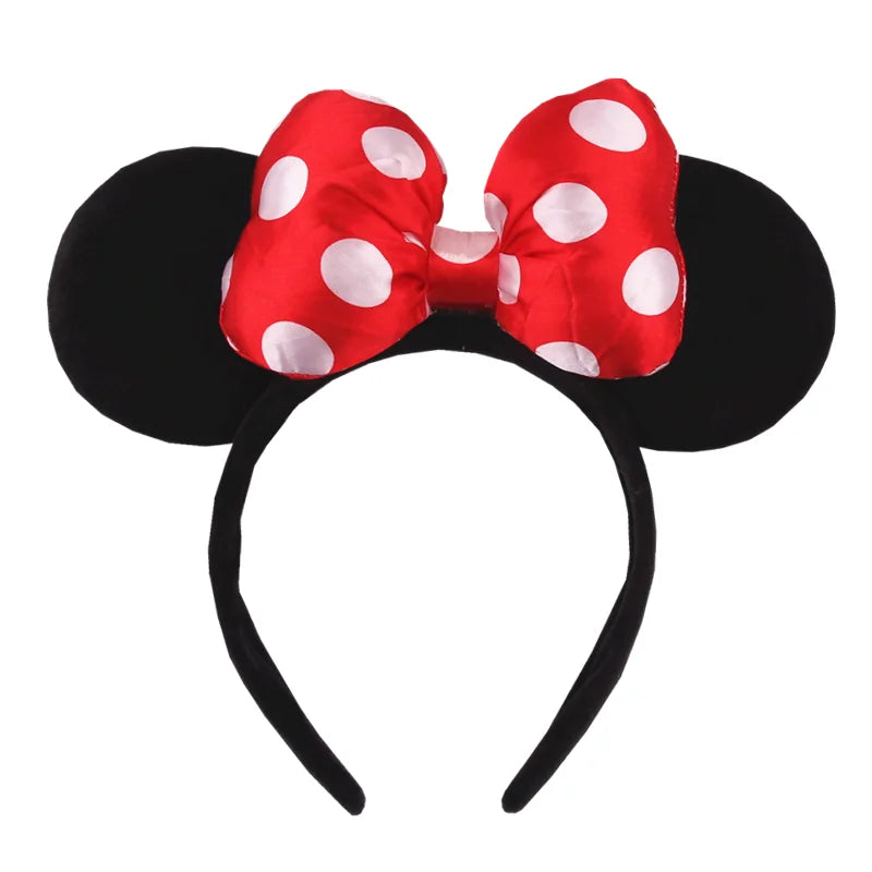 Mickey Mouse Ears Headband - Sequin Hair Bow for Halloween Festival and Cosplay - ZOOMNSTORE