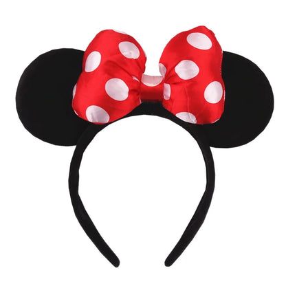 Mickey Mouse Ears Headband - Sequin Hair Bow for Halloween Festival and Cosplay - ZOOMNSTORE