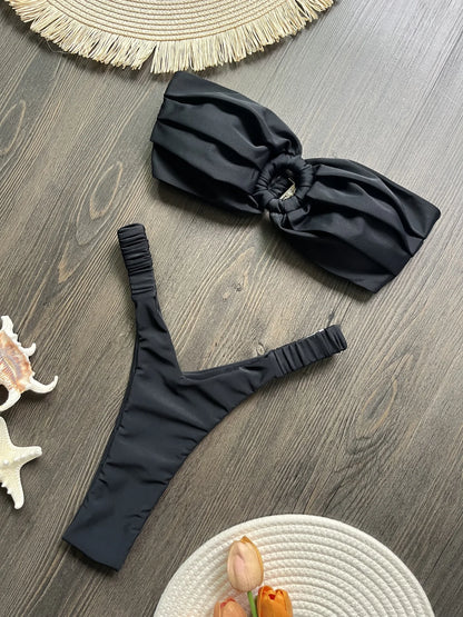 Micro Bikini Push Up - Women Swimsuits Two Piece Bikini Set With Wire Free Support - ZOOMNSTORE