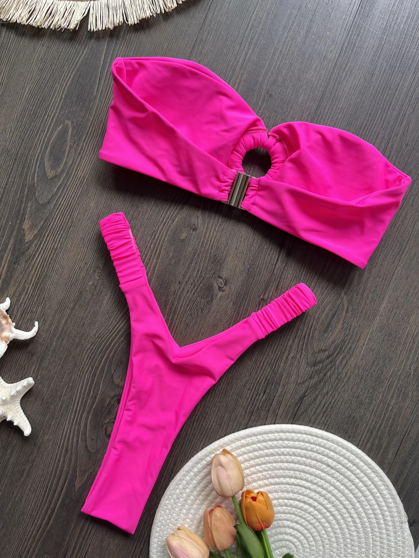 Micro Bikini Push Up - Women Swimsuits Two Piece Bikini Set With Wire Free Support - ZOOMNSTORE