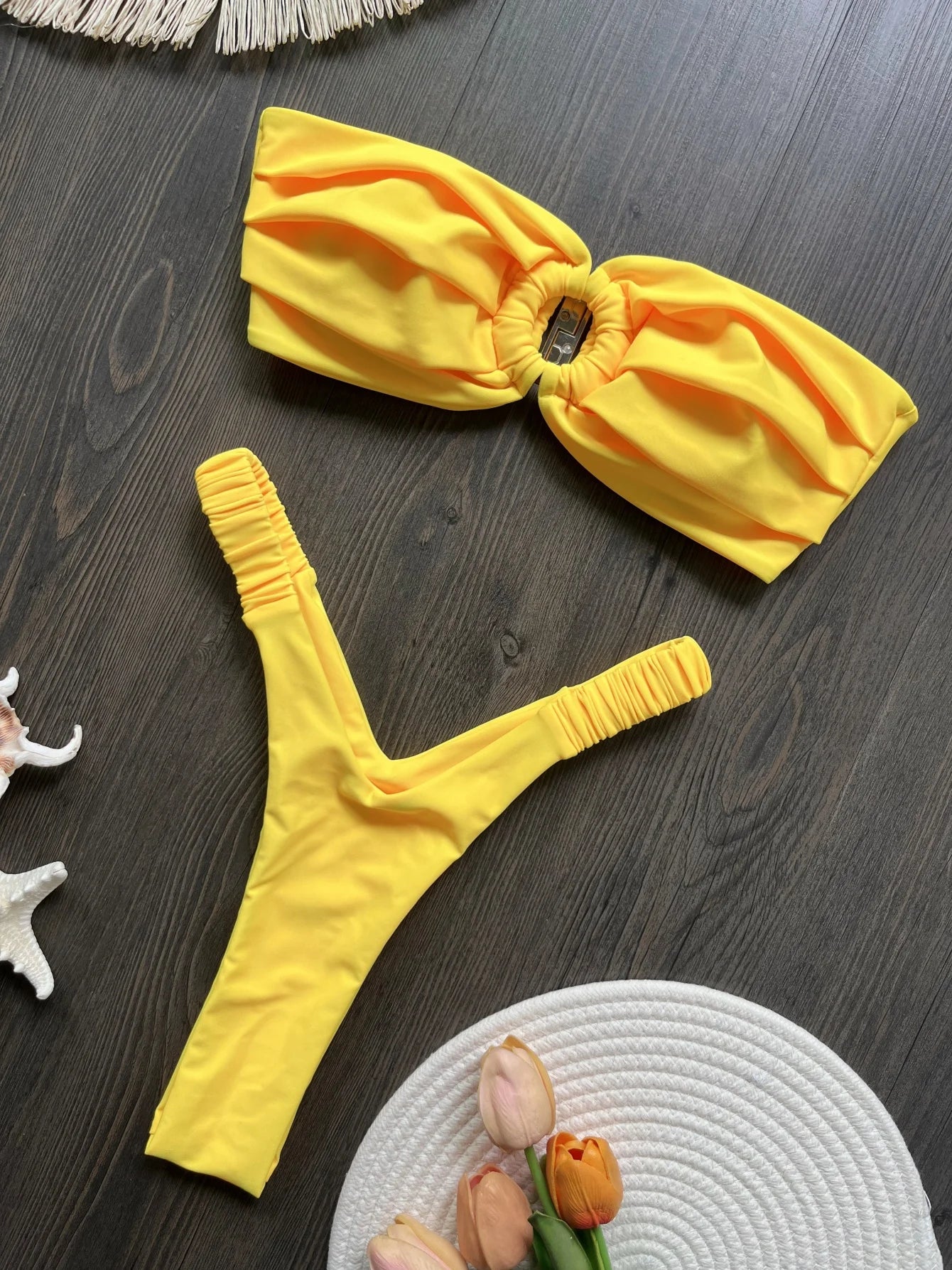 Micro Bikini Push Up - Women Swimsuits Two Piece Bikini Set With Wire Free Support - ZOOMNSTORE