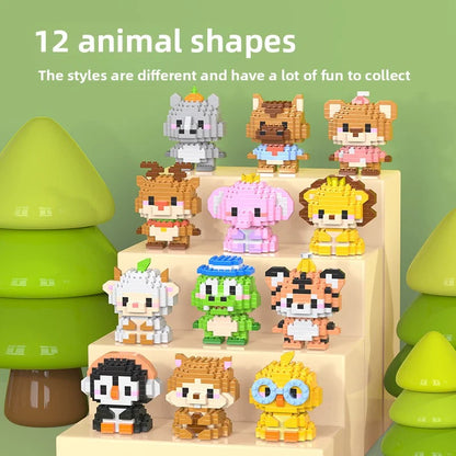 Micro Building Blocks - Creative Animal Brick Set | DIY Mini Construction Toys - ZOOMNSTORE