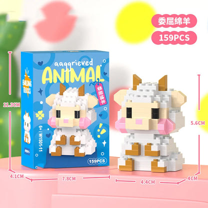 Micro Building Blocks - Creative Animal Brick Set | DIY Mini Construction Toys - ZOOMNSTORE