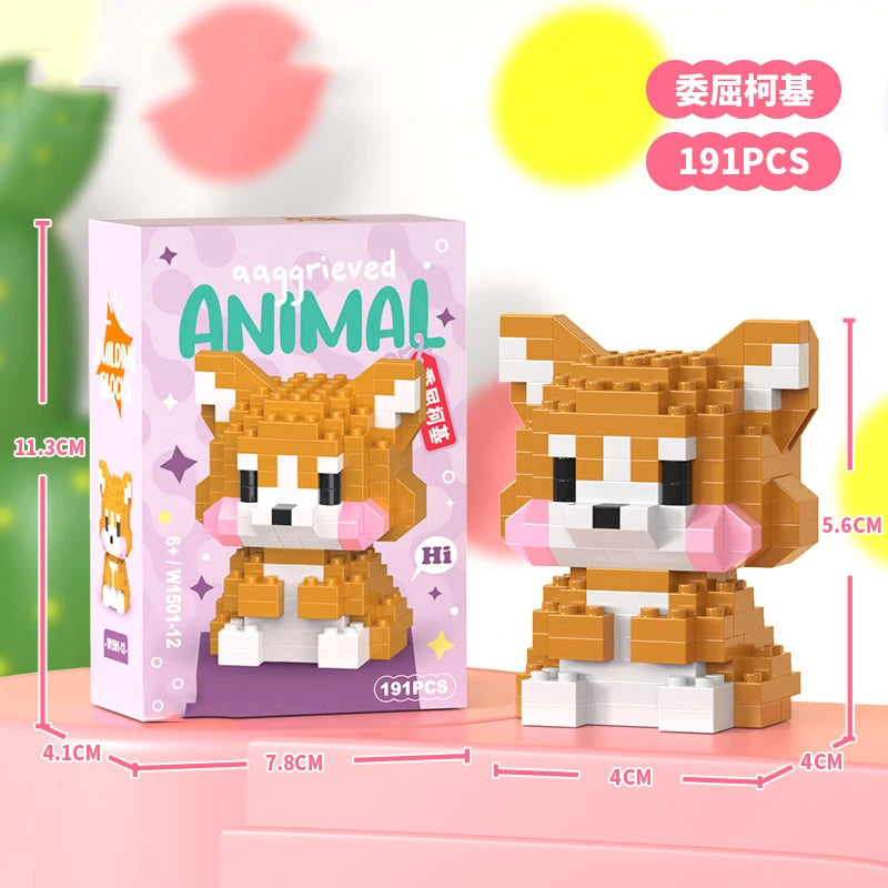 Micro Building Blocks - Creative Animal Brick Set | DIY Mini Construction Toys - ZOOMNSTORE