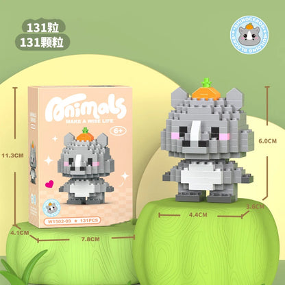 Micro Building Blocks - Creative Animal Brick Set | DIY Mini Construction Toys - ZOOMNSTORE