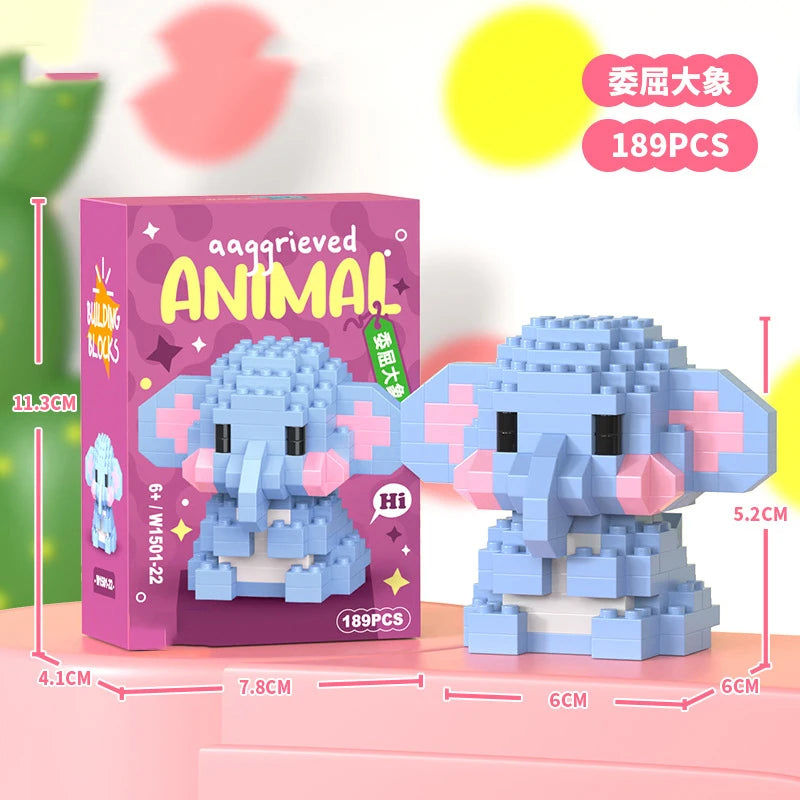 Micro Building Blocks - Creative Animal Brick Set | DIY Mini Construction Toys - ZOOMNSTORE