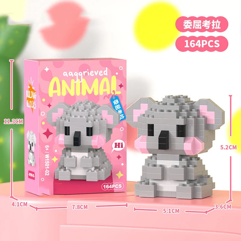 Micro Building Blocks - Creative Animal Brick Set | DIY Mini Construction Toys - ZOOMNSTORE